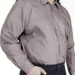 Geoffrey Beene Grey Wrinkle Resistant Dress Shirt 20